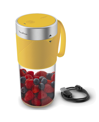 LIQUIDIFICADORA MOULINEX  LIGHT MIX  ON THE GO YELLOW - LM1C0210