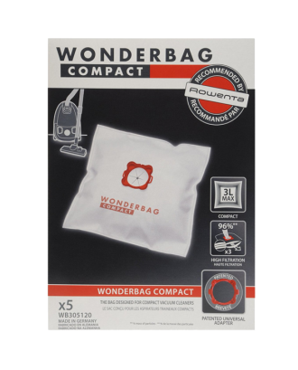 CONJ. 5 WONDERBAGS COMPACT UNIV. ANT. BACT. ROWENTA  - WB305120