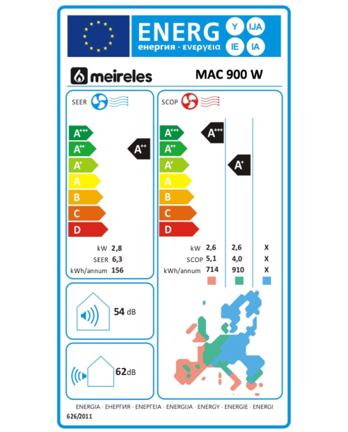 AR CONDICIONADO MEIRELES - MAC 900 W - COMPOSTO POR AR CONDICIONADO MEIRELES - MAC 900 W - COMPOSTO POR