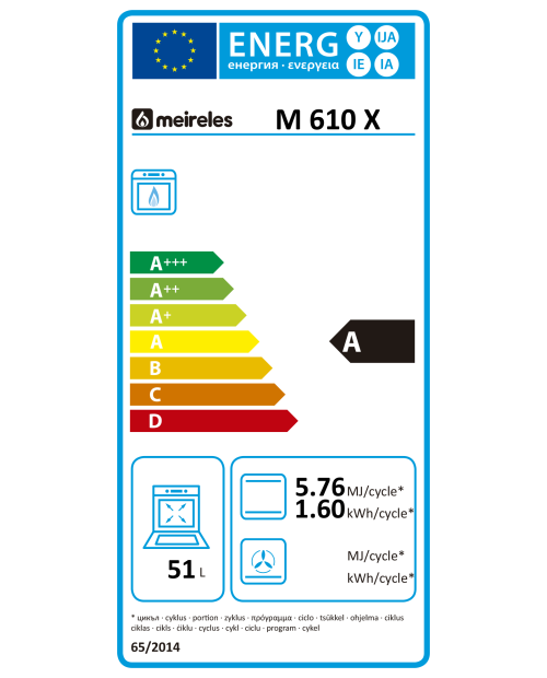 FOGÃO MEIRELES - M 610 X ST FOGÃO MEIRELES - M 610 X ST