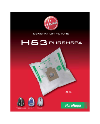 EMBALAGEM SACOS HOOVER P/FREESPACE/SPRINT - H63