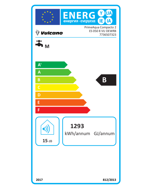 TERMOACUMULADOR VULCANO - ES 050 8 VU DEWRB - (47L) TERMOACUMULADOR VULCANO - ES 050 8 VU DEWRB - (47L)