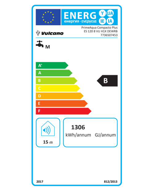 TERMOACUMULADOR VULCANO - ES 120 H1X DEWRB TERMOACUMULADOR VULCANO - ES 120 H1X DEWRB