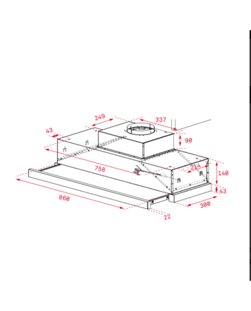 EXAUSTOR ENCASTRAR TEKA - CNL 9815 PLUS SS EXAUSTOR ENCASTRAR TEKA - CNL 9815 PLUS SS