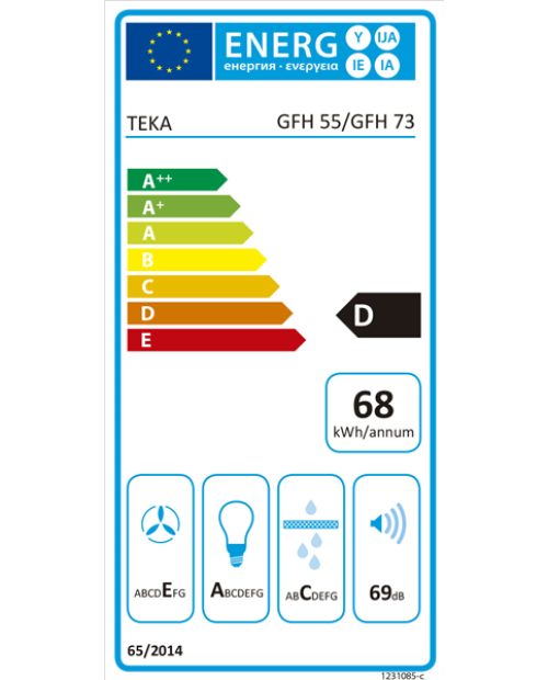 EXAUSTOR ENCASTRAR TEKA - GFH 55 SS EXAUSTOR ENCASTRAR TEKA - GFH 55 SS