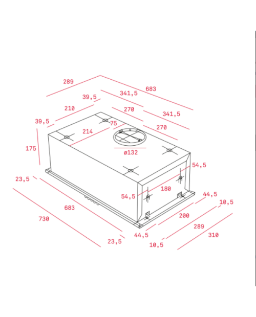 EXAUSTOR ENCASTRAR TEKA - GFH 73 SS EXAUSTOR ENCASTRAR TEKA - GFH 73 SS