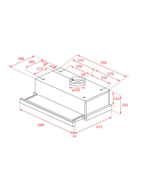 EXAUSTOR ENCASTRAR TEKA - TL 6310 - INOX EXAUSTOR ENCASTRAR TEKA - TL 6310 - INOX