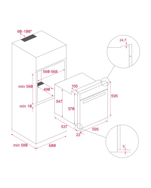 FORNO ENCASTRAR TEKA - HLB 8406 P AIRFRY BK FORNO ENCASTRAR TEKA - HLB 8406 P AIRFRY BK