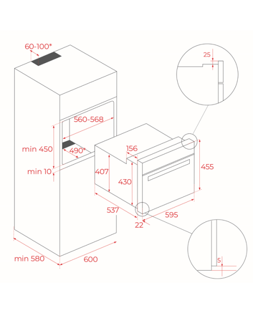 FORNO ENCASTRAR TEKA - HLC 8406 AIRFRY BK FORNO ENCASTRAR TEKA - HLC 8406 AIRFRY BK