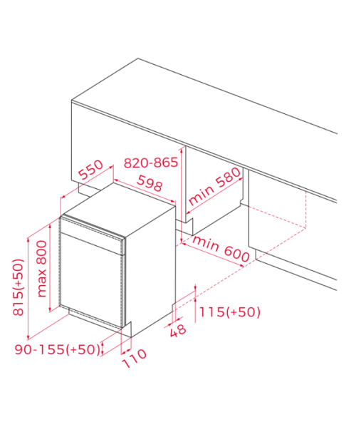 MÁQUINA DE LAVAR LOUÇA TEKA - DFI46960 MÁQUINA DE LAVAR LOUÇA TEKA - DFI46960