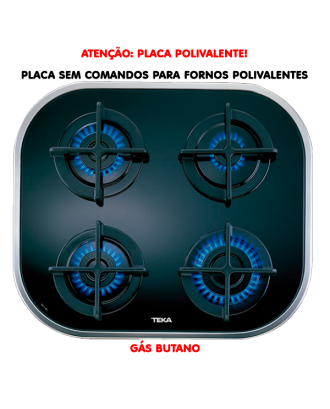 PLACA ENCASTRAR TEKA - CG.1 4G AI AL - INOX - G. BUT