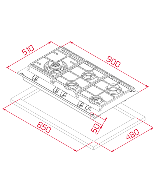 PLACA ENCASTRAR TEKA - GZC 95320 XBA BK PLACA ENCASTRAR TEKA - GZC 95320 XBA BK
