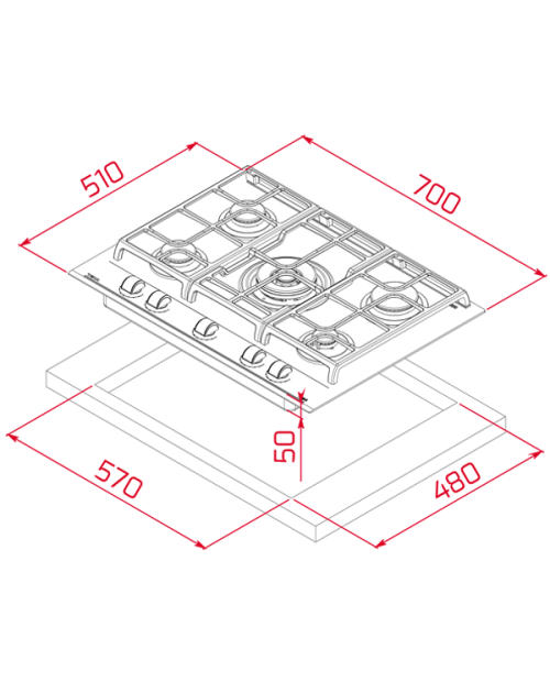 PLACA ENCASTRAR TEKA - GZC 75330 XBA ST PLACA ENCASTRAR TEKA - GZC 75330 XBA ST