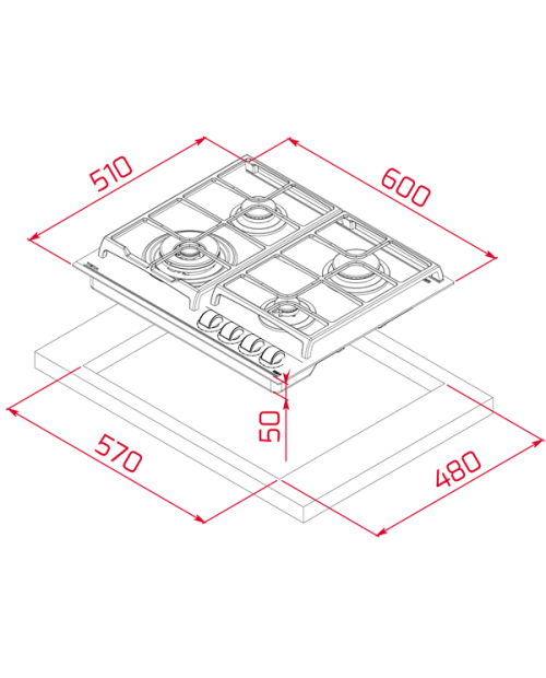 PLACA ENCASTRAR TEKA - GZC 64320 XBA LB PLACA ENCASTRAR TEKA - GZC 64320 XBA LB
