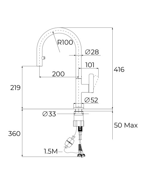 MISTURADORA TEKA - OVAL 9382 BK MISTURADORA TEKA - OVAL 9382 BK