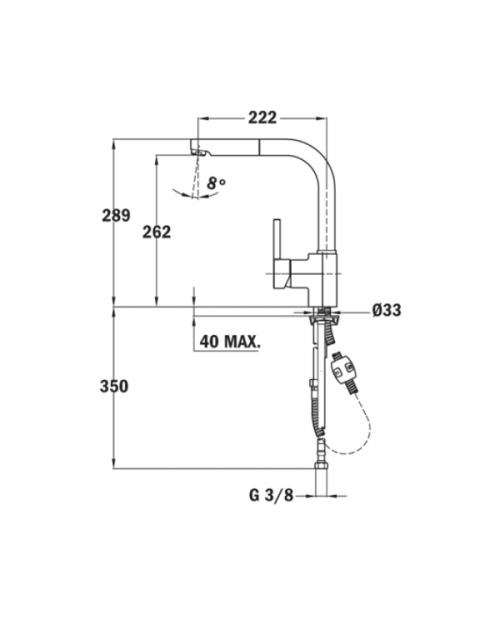 MISTURADORA TEKA - ARK 938 C/CHUVEIRO - INOX MISTURADORA TEKA - ARK 938 C/CHUVEIRO - INOX