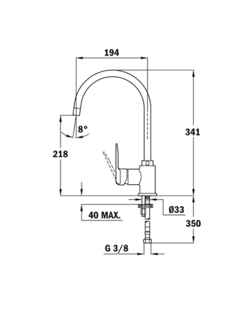 MISTURADORA TEKA - SPIRIT - SP 995 - CROMADA MISTURADORA TEKA - SPIRIT - SP 995 - CROMADA