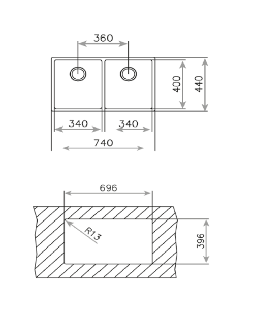 LAVA LOUÇA TEKA - BE LINEA RS15 2C 740 LAVA LOUÇA TEKA - BE LINEA RS15 2C 740