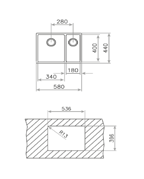 LAVA LOUÇA TEKA - BE LINEA RS15 2C 580 LAVA LOUÇA TEKA - BE LINEA RS15 2C 580