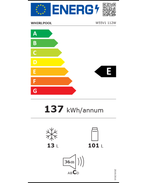 FRIGORÍFICO WHIRLPOOL - W55V1112W FRIGORÍFICO WHIRLPOOL - W55V1112W