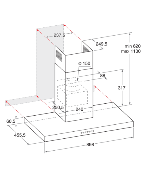 CHAMINÉ WHIRLPOOL - WHBS92FLTK CHAMINÉ WHIRLPOOL - WHBS92FLTK