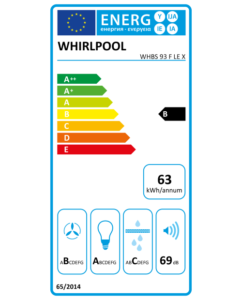 CHAMINÉ WHIRLPOOL - WHBS 93F LE X CHAMINÉ WHIRLPOOL - WHBS 93F LE X