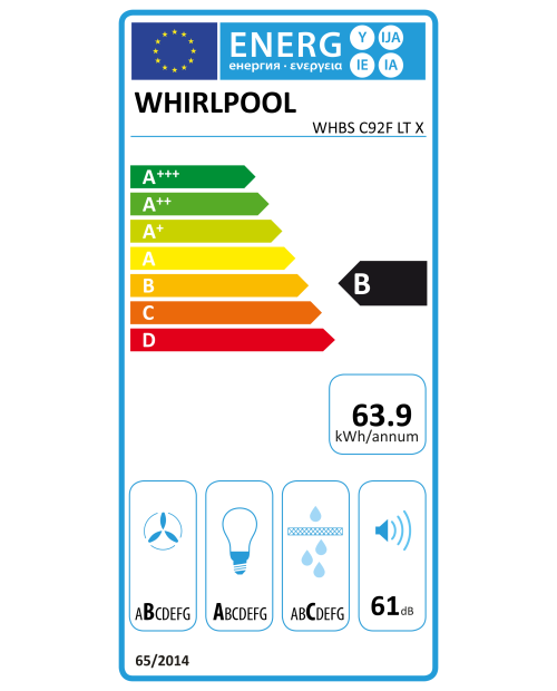 CHAMINÉ WHIRLPOOL - WHBS C92F LT X CHAMINÉ WHIRLPOOL - WHBS C92F LT X