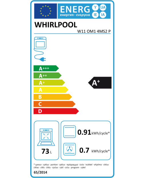FORNO WHIRLPOOL - W11 OM1 4MS2 P FORNO WHIRLPOOL - W11 OM1 4MS2 P