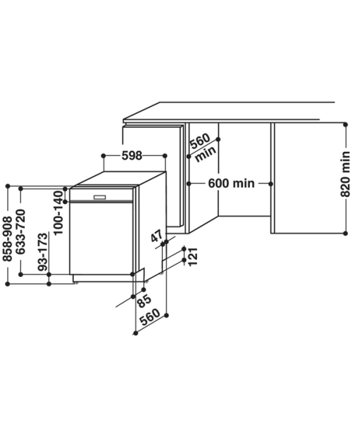 MÁQUINA DE LAVAR LOUÇA WHIRLPOOL - WBC 3C26 X MÁQUINA DE LAVAR LOUÇA WHIRLPOOL - WBC 3C26 X