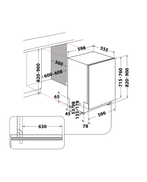 MÁQUINA DE LAVAR LOUÇA WHIRLPOOL - WH8IPB14AM6L0 MÁQUINA DE LAVAR LOUÇA WHIRLPOOL - WH8IPB14AM6L0