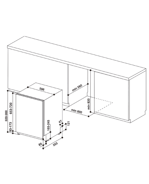 MÁQUINA DE LAVAR LOUÇA WHIRLPOOL - WIP 4O33 PLE S MÁQUINA DE LAVAR LOUÇA WHIRLPOOL - WIP 4O33 PLE S