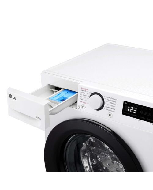 MÁQUINA DE LAVAR E SECAR ROUPA LG - F2DR5S8S6W MÁQUINA DE LAVAR E SECAR ROUPA LG - F2DR5S8S6W