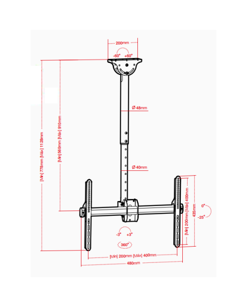 SUPORTE PLASMA/LCD/TFT 32-65 NAPOFIX - 285 PRETO SUPORTE PLASMA/LCD/TFT 32-65 NAPOFIX - 285 PRETO