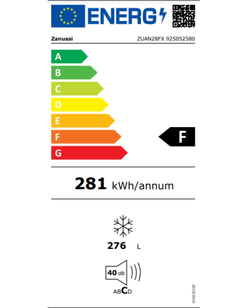 ARCA VERTICAL ZANUSSI - ZUAN28FX ARCA VERTICAL ZANUSSI - ZUAN28FX