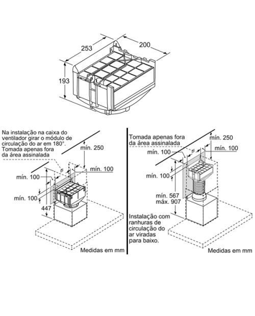 MÓDULO P/ RECIRCULAÇÃO C/ FILTRO REGENERÁVEL BOSCH/BALAY - DWZ0XX0J5 - MÓDULO P/ RECIRCULAÇÃO C/ FILTRO REGENERÁVEL BOSCH/BALAY - DWZ0XX0J5 -