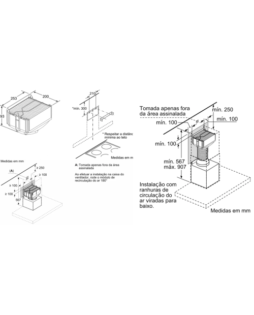 MÓDULO P/ RECIRCULAÇÃO C/ FILTRO CLEANAIR BOSCH - DWZ1CX1I6 - MÓDULO P/ RECIRCULAÇÃO C/ FILTRO CLEANAIR BOSCH - DWZ1CX1I6 -