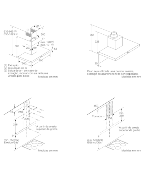 CHAMINÉ BOSCH - DWB96BC50 - CHAMINÉ BOSCH - DWB96BC50 -