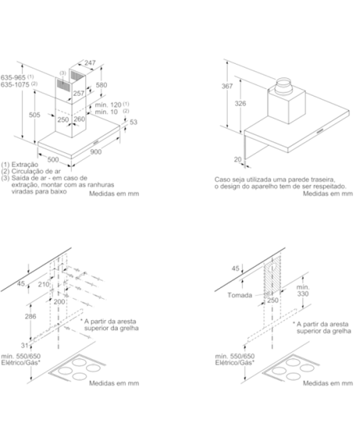 CHAMINÉ BOSCH - DWB97IM50 - CHAMINÉ BOSCH - DWB97IM50 -