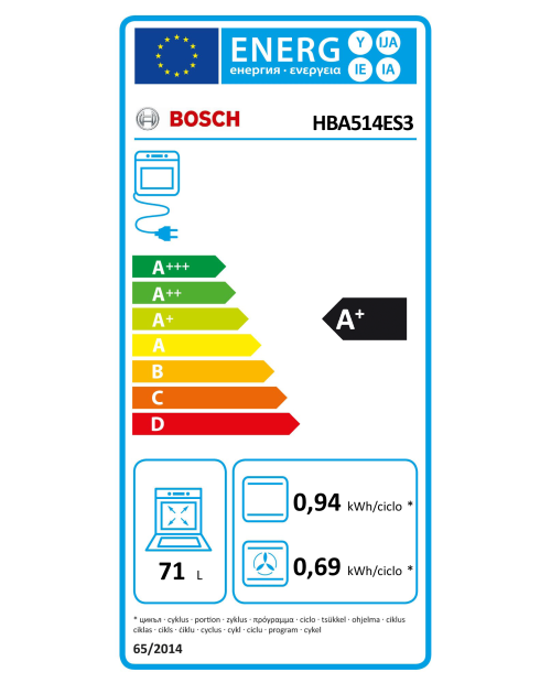 FORNO BOSCH - HBA514ES3 - FORNO BOSCH - HBA514ES3 -