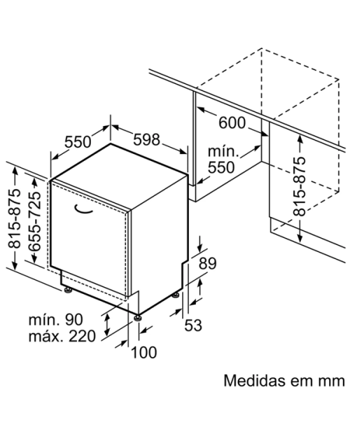 MÁQUINA DE LAVAR LOUÇA SIEMENS - SN63HX16TE MÁQUINA DE LAVAR LOUÇA SIEMENS - SN63HX16TE