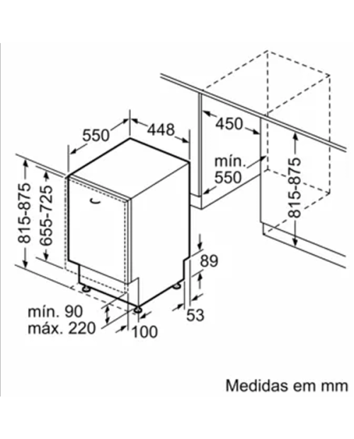 MÁQUINA DE LAVAR LOUÇA SIEMENS - SR61HX12KE - MÁQUINA DE LAVAR LOUÇA SIEMENS - SR61HX12KE -