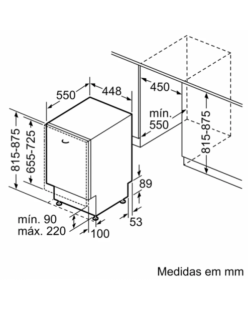 MÁQUINA DE LAVAR LOUÇA SIEMENS - SR63EX24KE - MÁQUINA DE LAVAR LOUÇA SIEMENS - SR63EX24KE -