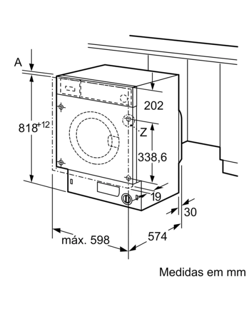 MÁQUINA DE LAVAR ROUPA SIEMENS - WI12W327ES - MÁQUINA DE LAVAR ROUPA SIEMENS - WI12W327ES -