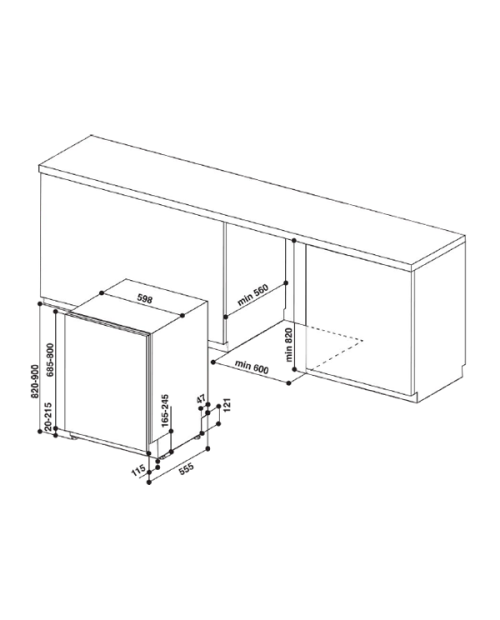 MÁQUINA DE LAVAR LOUÇA HOTPOINT - HIC 3C26 CW MÁQUINA DE LAVAR LOUÇA HOTPOINT - HIC 3C26 CW