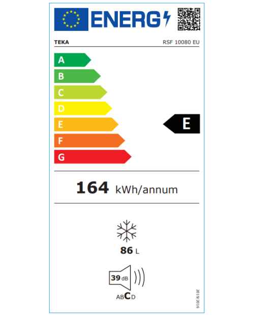 ARCA VERTICAL TEKA - RSF 10080 WH EU ARCA VERTICAL TEKA - RSF 10080 WH EU