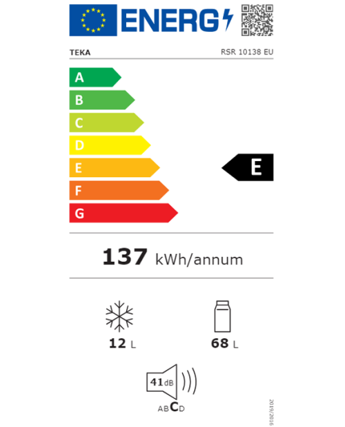 FRIGORIFICO TEKA - RSR10138EU FRIGORIFICO TEKA - RSR10138EU