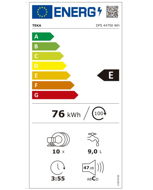 MÁQUINA DE LAVAR LOUÇA TEKA - DFS 44750 WH - BRANCA MÁQUINA DE LAVAR LOUÇA TEKA - DFS 44750 WH - BRANCA