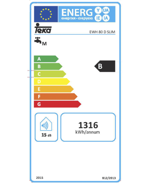 TERMOACUMULADOR TEKA - EWH 80 D SLIM - 80 LITROS TERMOACUMULADOR TEKA - EWH 80 D SLIM - 80 LITROS