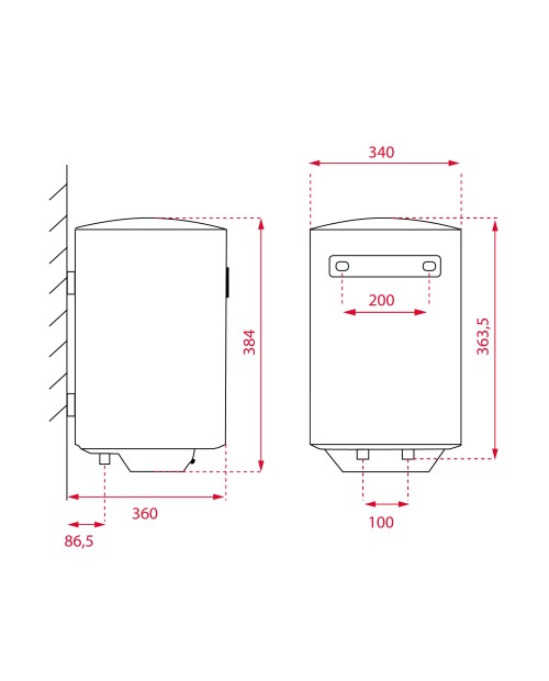 TERMOACUMULADOR TEKA - EWH 15 VE-D - 15 LITROS TERMOACUMULADOR TEKA - EWH 15 VE-D - 15 LITROS