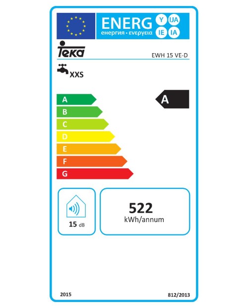 TERMOACUMULADOR TEKA - EWH 15 VE-D - 15 LITROS TERMOACUMULADOR TEKA - EWH 15 VE-D - 15 LITROS